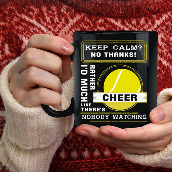 I'd Much Rather Cheer Coffee Mug, Cool Softball Coffee Cup