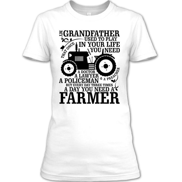 My Grandfather T Shirt, Farming Grandfather T Shirt