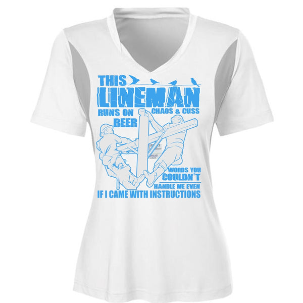 This Lineman Runs On Beer T Shirt, I Came With Instructions T Shirt, Awesome T-Shirts