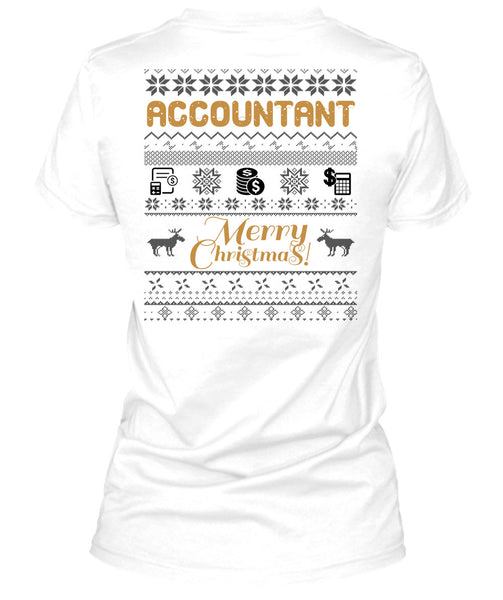 Accountant Merry Christmas T Shirt, I Love Accountant T Shirt