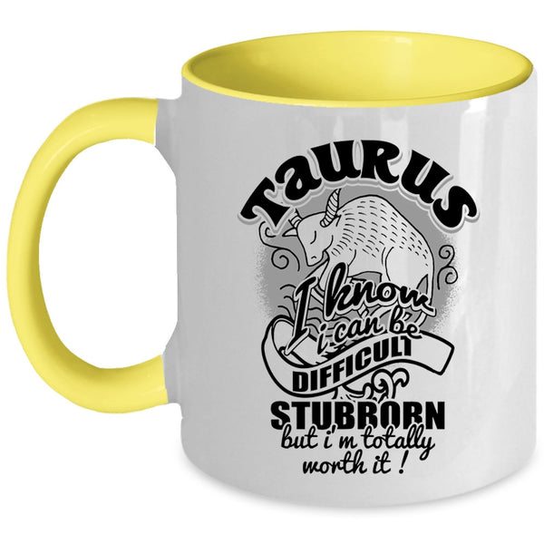 Birthday Gift For My Daughter Coffee Mug, Taurus Accent Mug