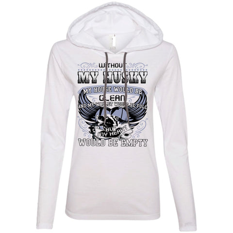 A black t-shirt with the shopify logo