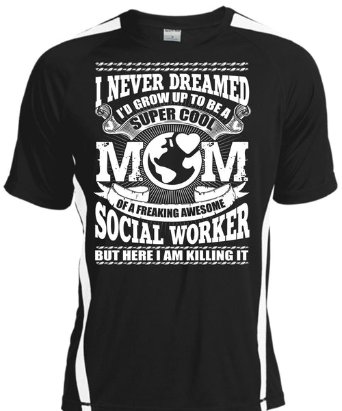 A black t-shirt with the shopify logo