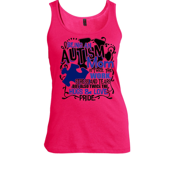 Being An Autism Mom T Shirt, Gift For Autism Mom Tank Top