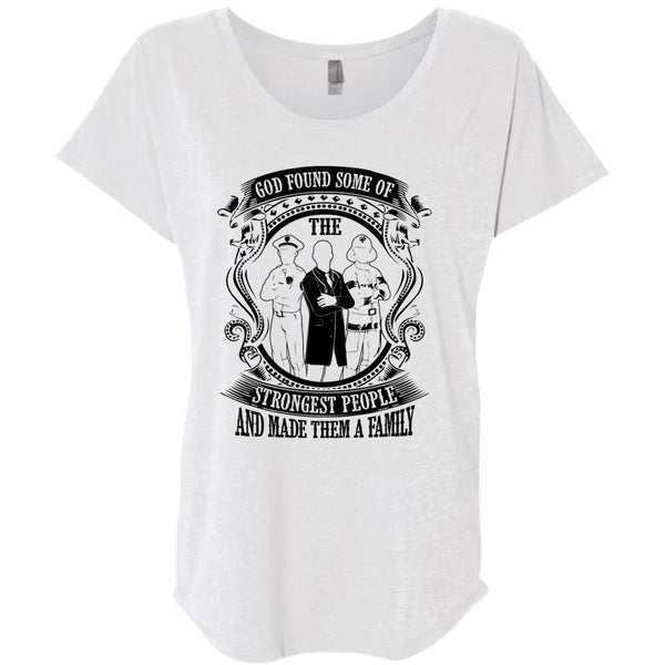 God Found Some Of The Strongest People T Shirt, I Love Police T Shirt, Awesome T-Shirts