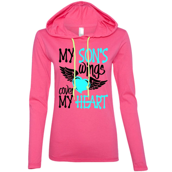 My Son's Wings Cover My Heart T Shirt, I Love Son T Shirt, Awesome T-Shirts