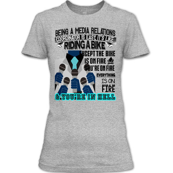 Being A Media Relations T Shirt, Cool Media Relation T Shirt