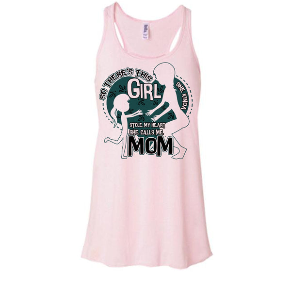 She Kinda Stole My Heart T Shirt, Mom & Daughter Tank Top