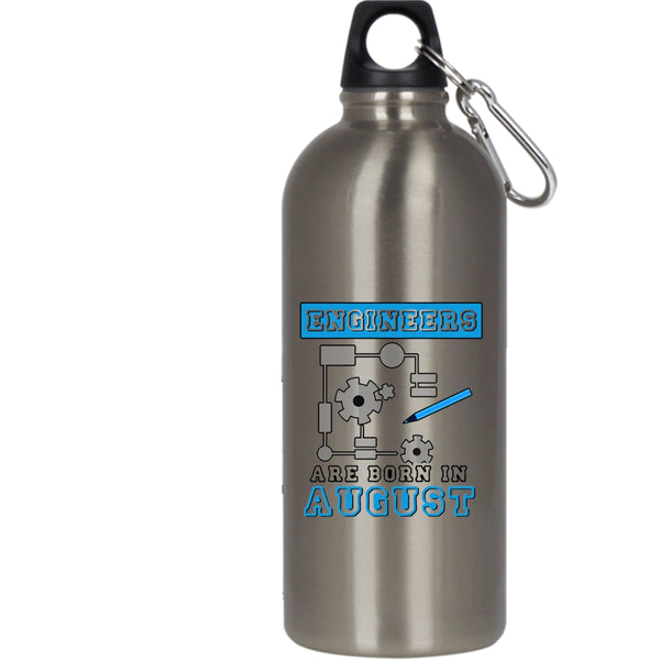 Engineers Are Born August 20 oz Stainless Steel Bottle,Birthday Gift Outdoor Sports Water Bottle