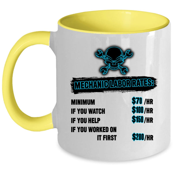 Awesome Mechancis Coffee Mug, Mechanic Labor Rates Accent Mug