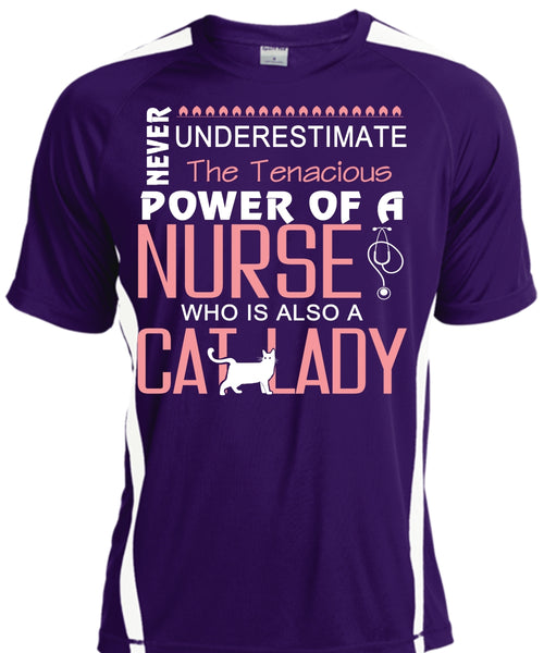 The Tenacious Power Of A Nurse Who Is Also A Cat Lady T Shirt, My Pets T Shirt