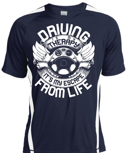 Driving Is My Therapy T Shirt, Being A Driver T Shirt, Cool Shirt