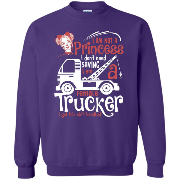 I'm Female Trucker T Shirt, Coolest Trucker Sweatshirt