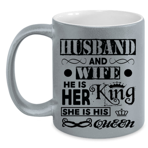 Cool Just Married Coffee Mug, Husband And Wife Accent Mug