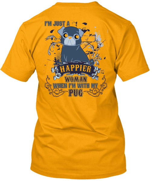 I'm With My Pug T Shirt, I Love Pug T Shirt