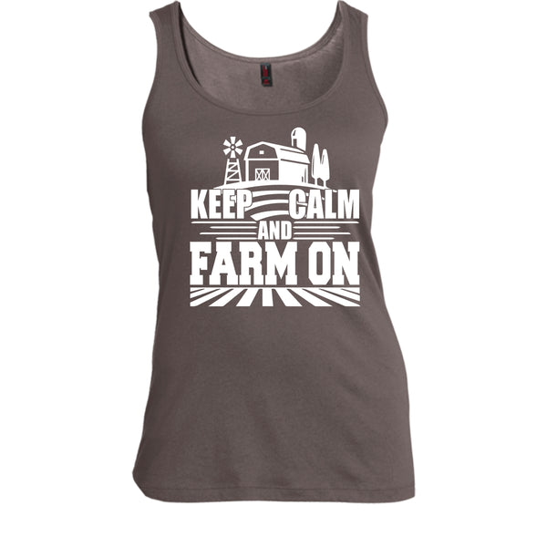 Keep Calm And Farm On T Shirt, Coolest Farmer T Shirt, Cool T Shirt