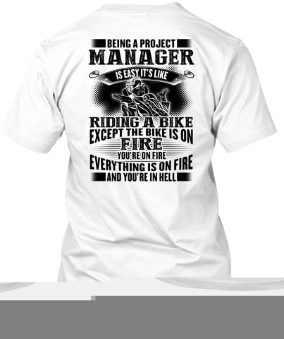 A black t-shirt with the shopify logo