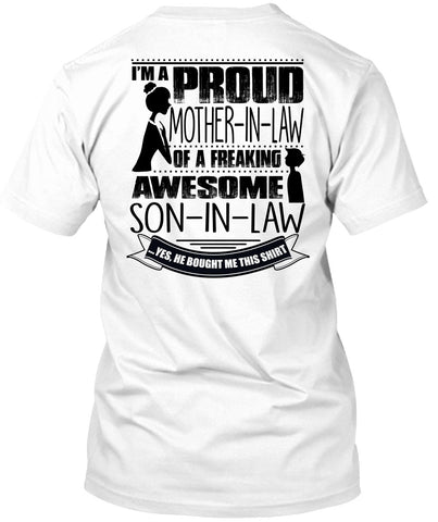 A black t-shirt with the shopify logo