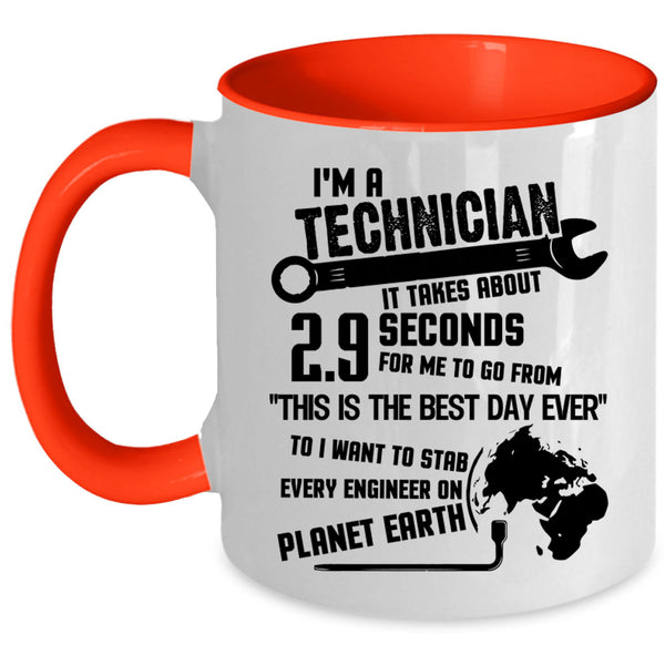 Awesome Technician Coffee Mug, I'm A Technician Accent Mug
