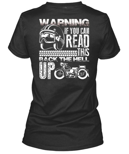 You Can Read T Shirt, This Back The Hell Up T Shirt