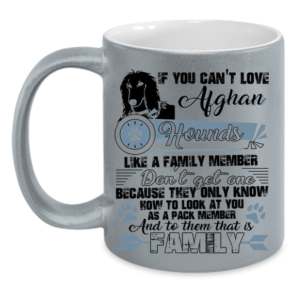 My Family Coffee Mug, Afghan Hounds Like A Family Member Accent Mug