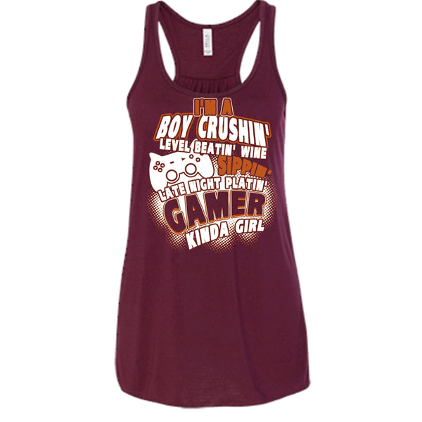 I'm A Boy Crushin' T Shirt, Gamer Kinda Girl Tank Top