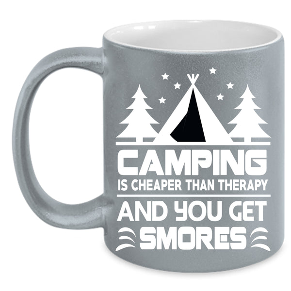 Camping Is Cheaper Coffee Mug, Cute Gift For Camper Coffee Cup