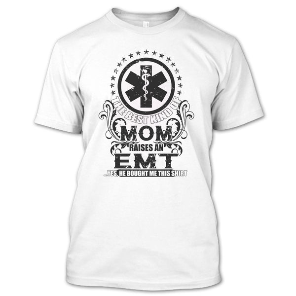 A black t-shirt with the shopify logo