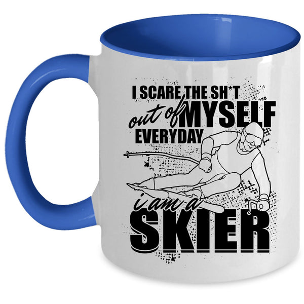 Funny Gift For Skier Coffee Mug, I Am A Skier Accent Mug