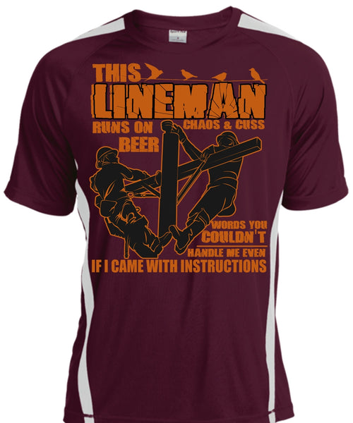 This Lineman Runs On Beer T Shirt, I Love Lineman T Shirt, Cool Shirt