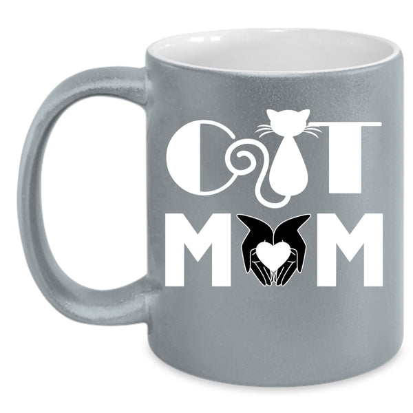 Cat Mom Mug, Cool Gift For Mom Cup