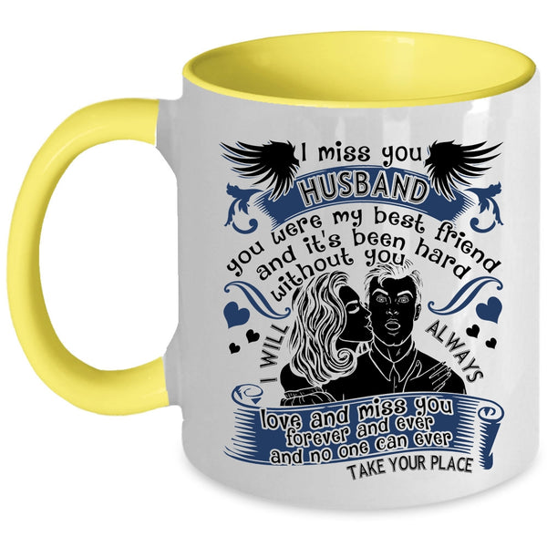 I Love My Husband Coffee Mug, I Miss You Husband Accent Mug