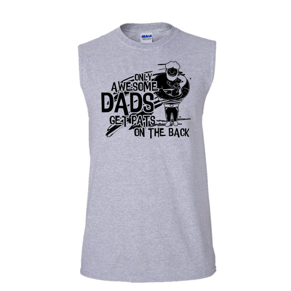 Only Awesome Dad T Shirt, Gift For Dad Tank Top (Men's Cotton Sleeveless)
