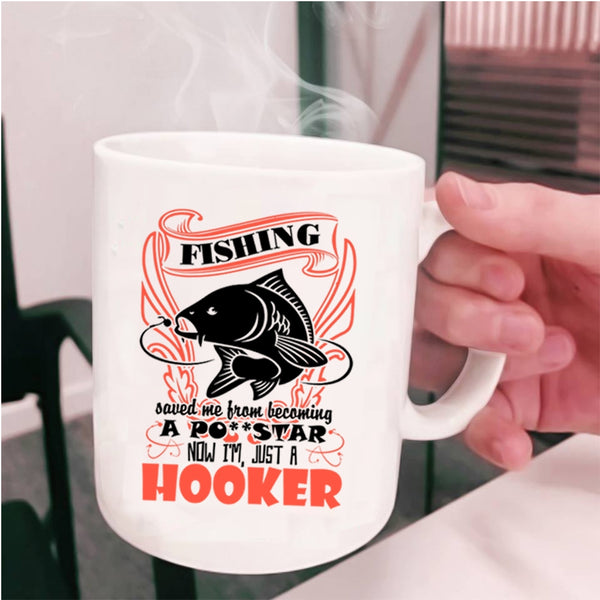 Cute Gift For Fisher Coffee Mug, Fishing Cup