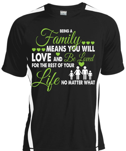 A black t-shirt with the shopify logo