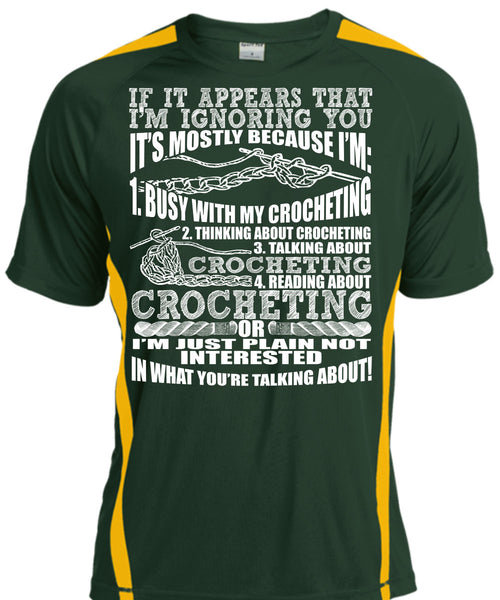 Reading About Crocheting T Shirt, Talking About Crocheting T Shirt, Cool Shirt