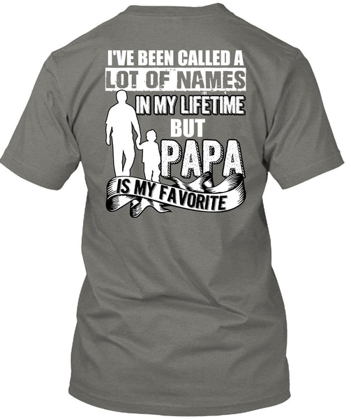 Papa Is My Favorite T Shirt, Being A Dad T Shirt