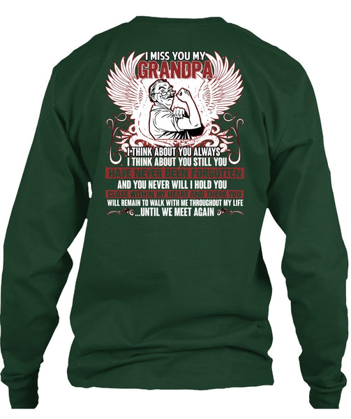 I Miss You My Grandpa T Shirt, Being A Grandpa T Shirt