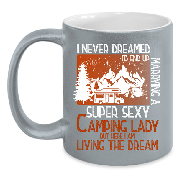 I'd End Up Marrying A Camping Lady Coffee Mug, I Love Camping Lady Coffee Cup