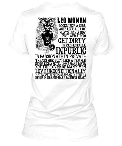Leo Woman T Shirt, I Love Leo T Shirt