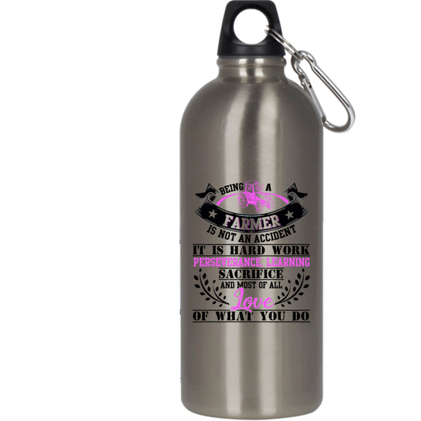 Being A Farmer 20 oz Stainless Steel Bottle,Best Gift For Farmer Outdoor Sports Water Bottle