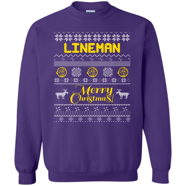 Coolest Lineman T Shirt, Gift For Merry Christmas Sweatshirt