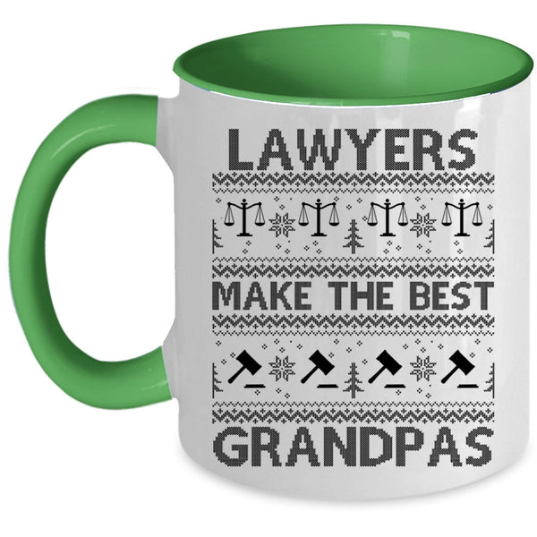 Christmas For Lawyer Coffee Mug, Lawyers Make The Best Grandpas Accent Mug