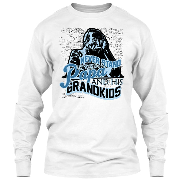 Never Stand Between T Shirt, Gift For Papa T Shirt