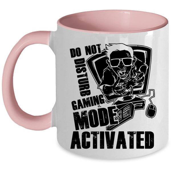 Funny Coffee Mug, Do Not Disturb Gaming Mode Activated Accent Mug
