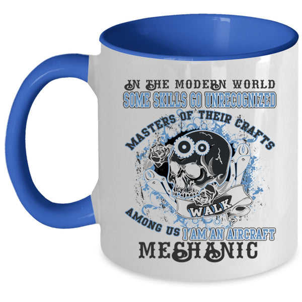 Cool Aircraft Mechanics Coffee Mug, I Am An Aircraft Mechanic Accent Mug