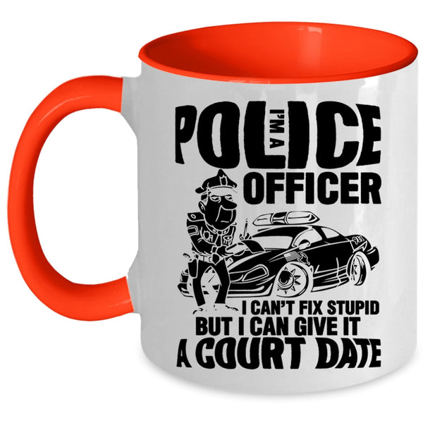 Awesome Police Officer Coffee Mug, I'm A Police Officer Accent Mug