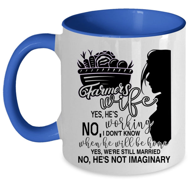 Beautiful Wife Coffee Mug, Farmer's Wife Accent Mug