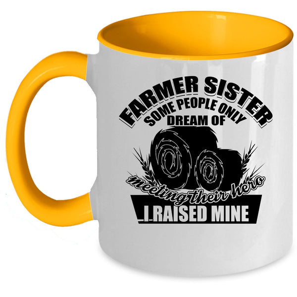 Cool Farmer Sister Coffee Mug, Farmer Sister Accent Mug