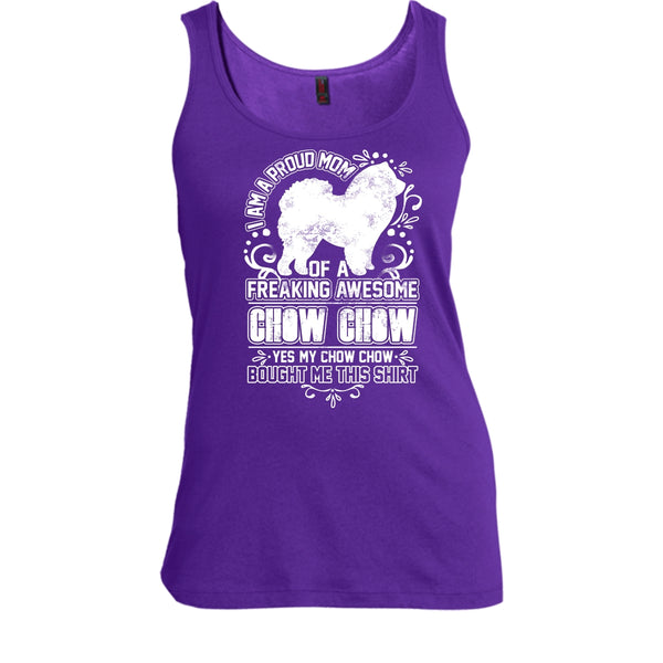 I'm A Proud Mom T Shirt, Awesome Chow Chow Tank Top